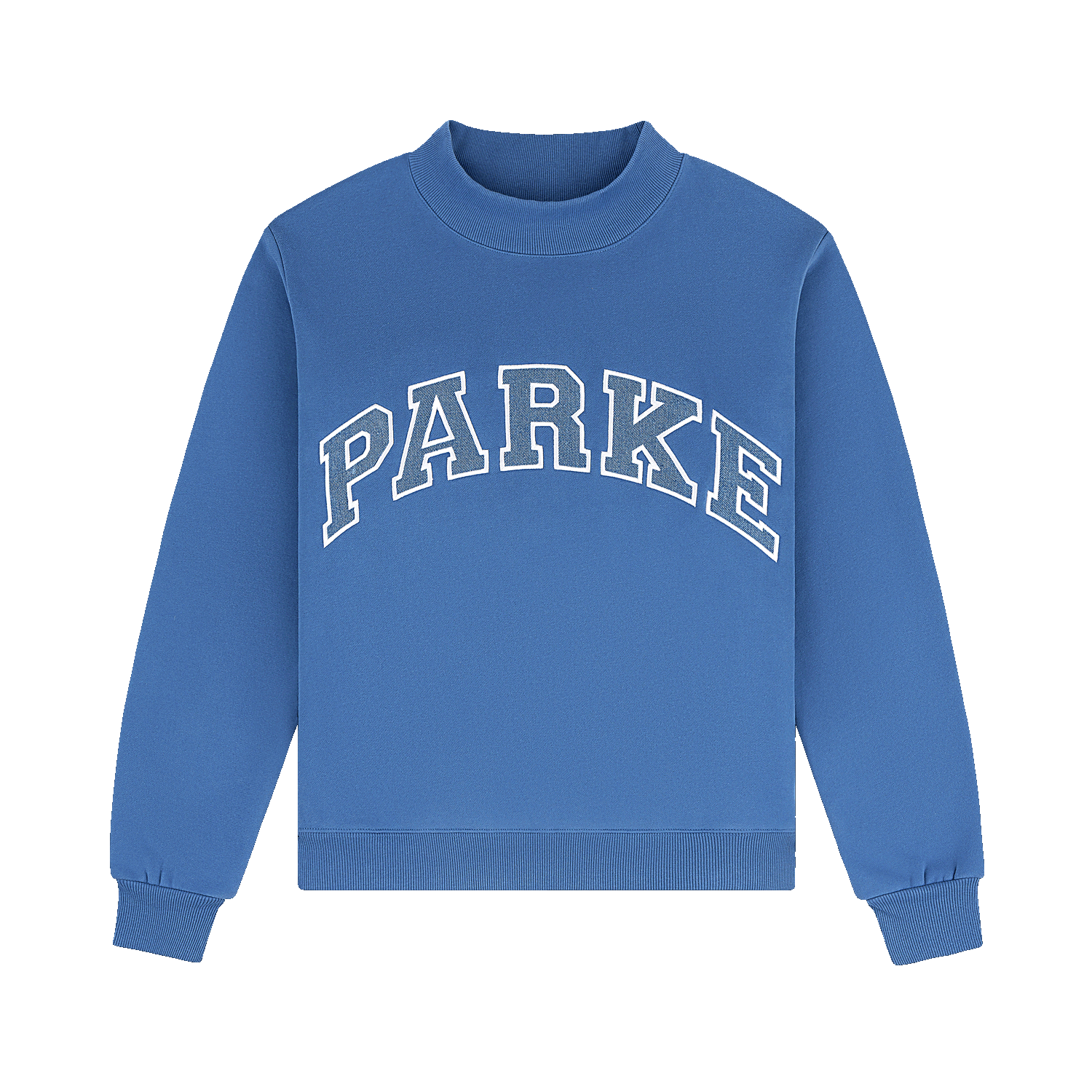 Vintage Denim Varsity Mockneck - Washed Indigo + Vintage Denim