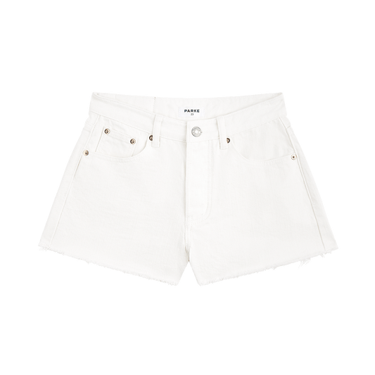 Cut Off Shorts - White