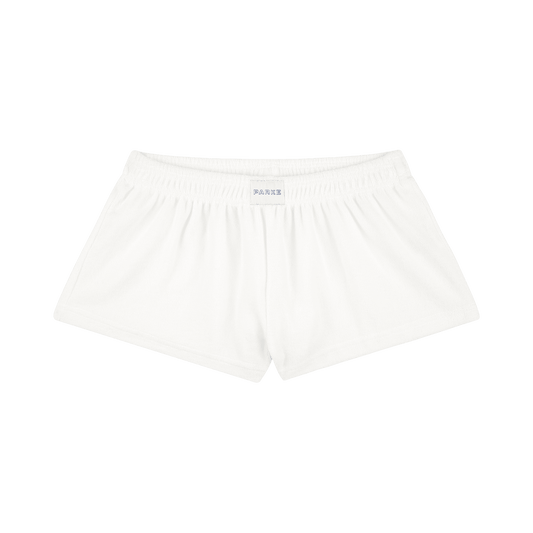 Towel Terry Boxer Shorts - White