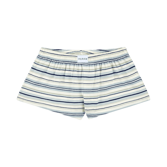 Cotton Boxer Shorts - Sea Stripe