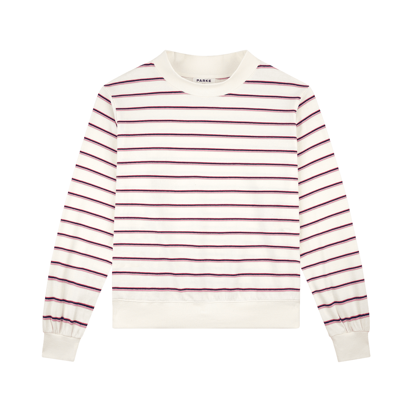 Striped Mockneck Pullover - Summerland Stripe