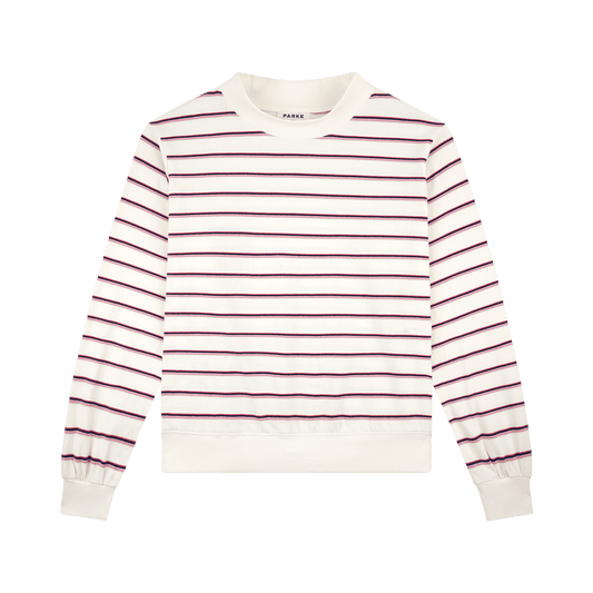 Striped Mockneck Pullover - Summerland Stripe