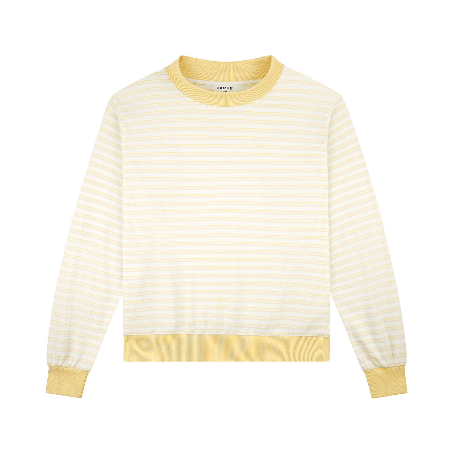 Striped Mockneck Pullover - Sun Stripe