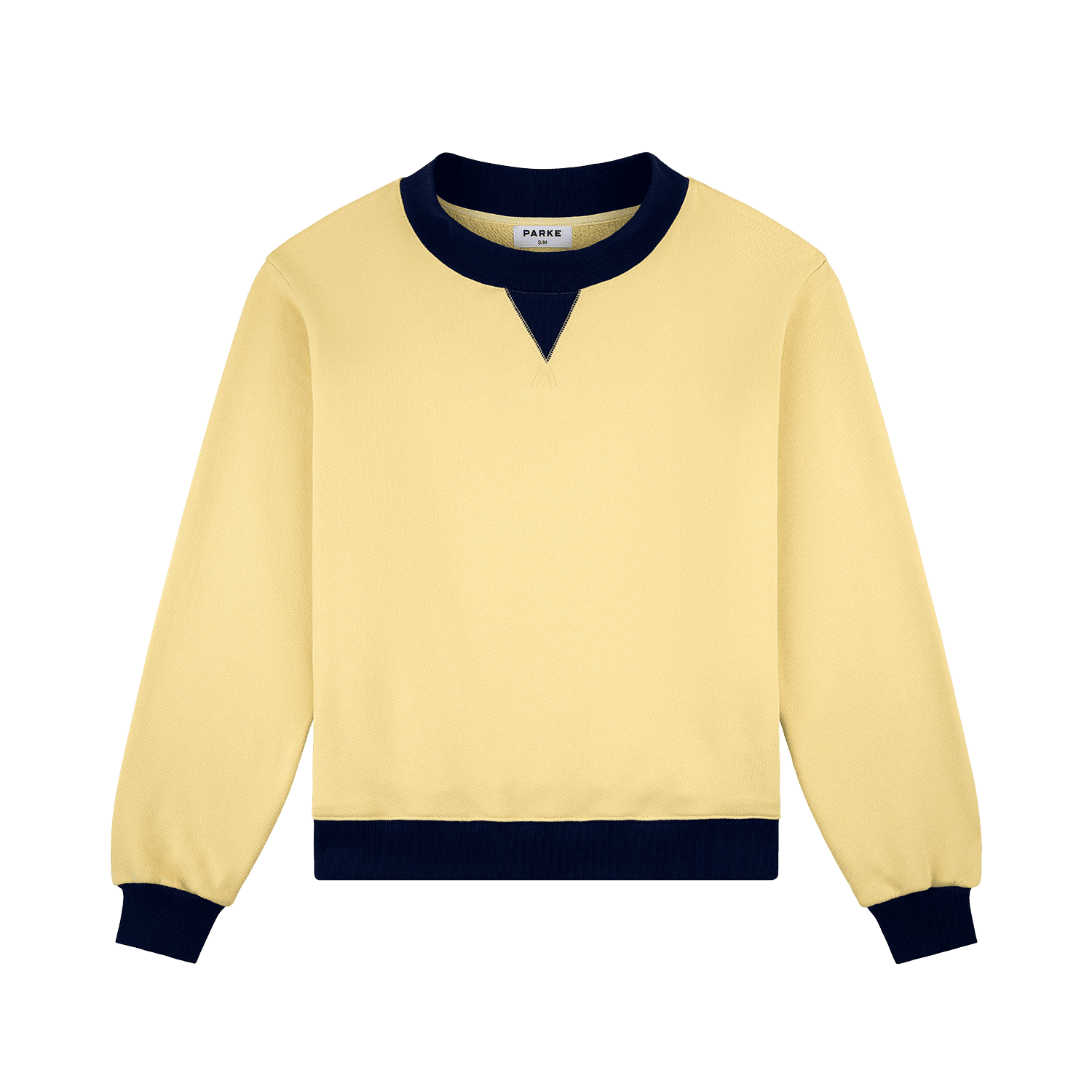 Two Tone Classic Mockneck - Peel + Denim