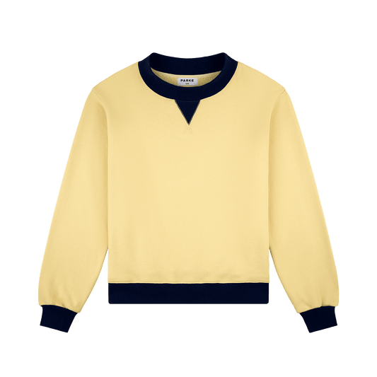 Two Tone Classic Mockneck - Peel + Denim