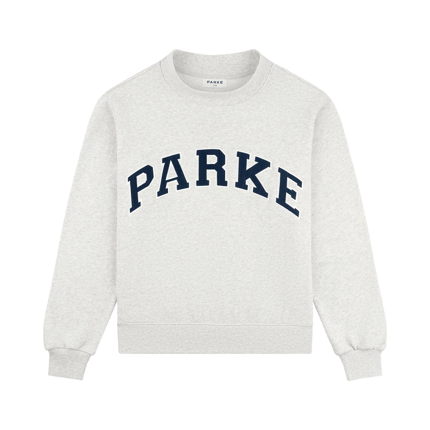 Heritage Parke OG Varsity Mockneck - Heather Grey + Denim