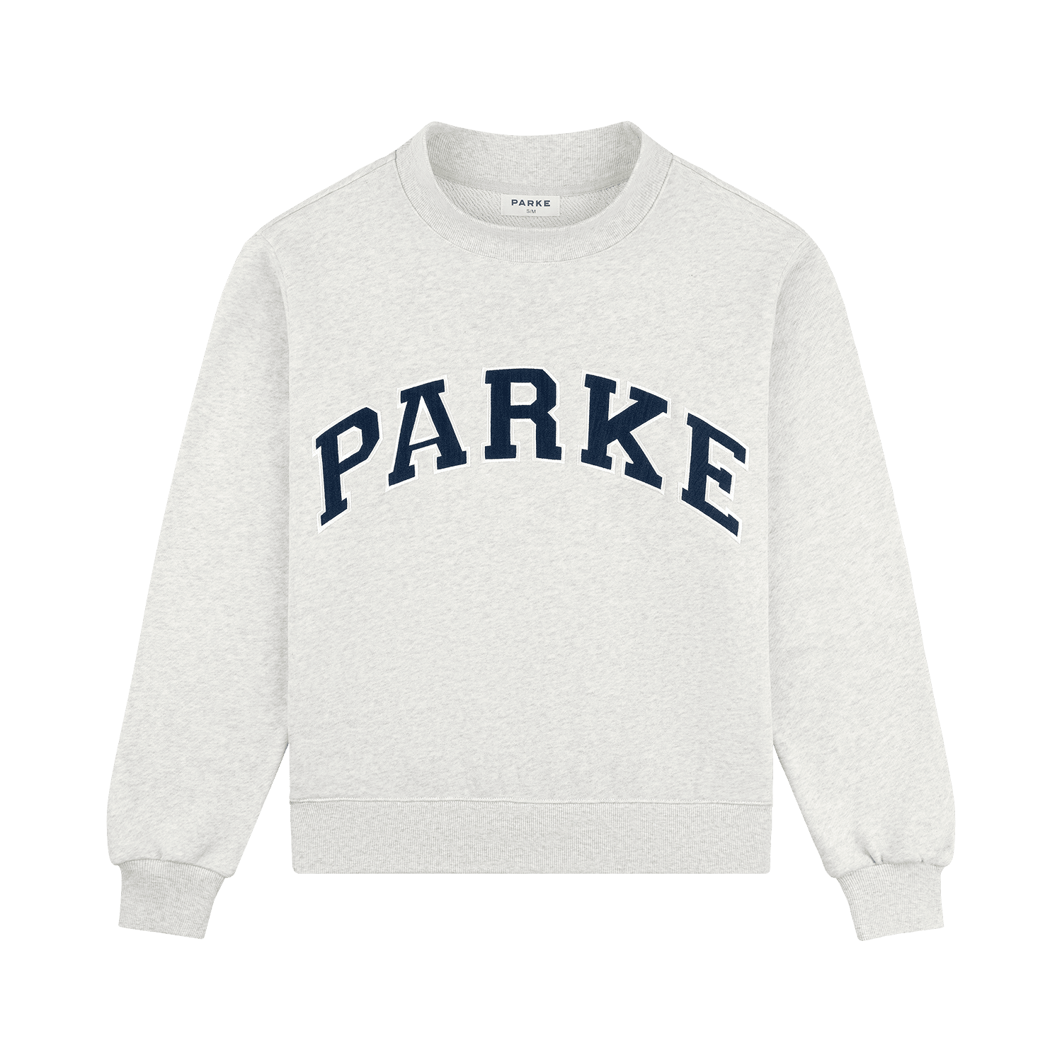 Heritage Parke OG Varsity Mockneck - Heather Grey + Denim