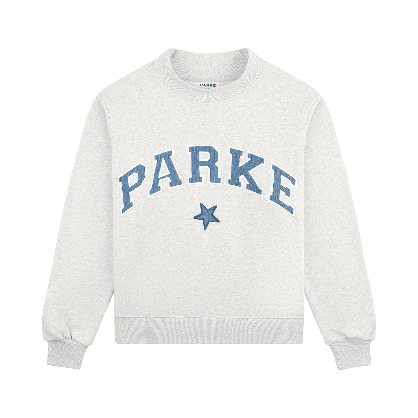 Vintage Star Varsity Mockneck - Heather Grey