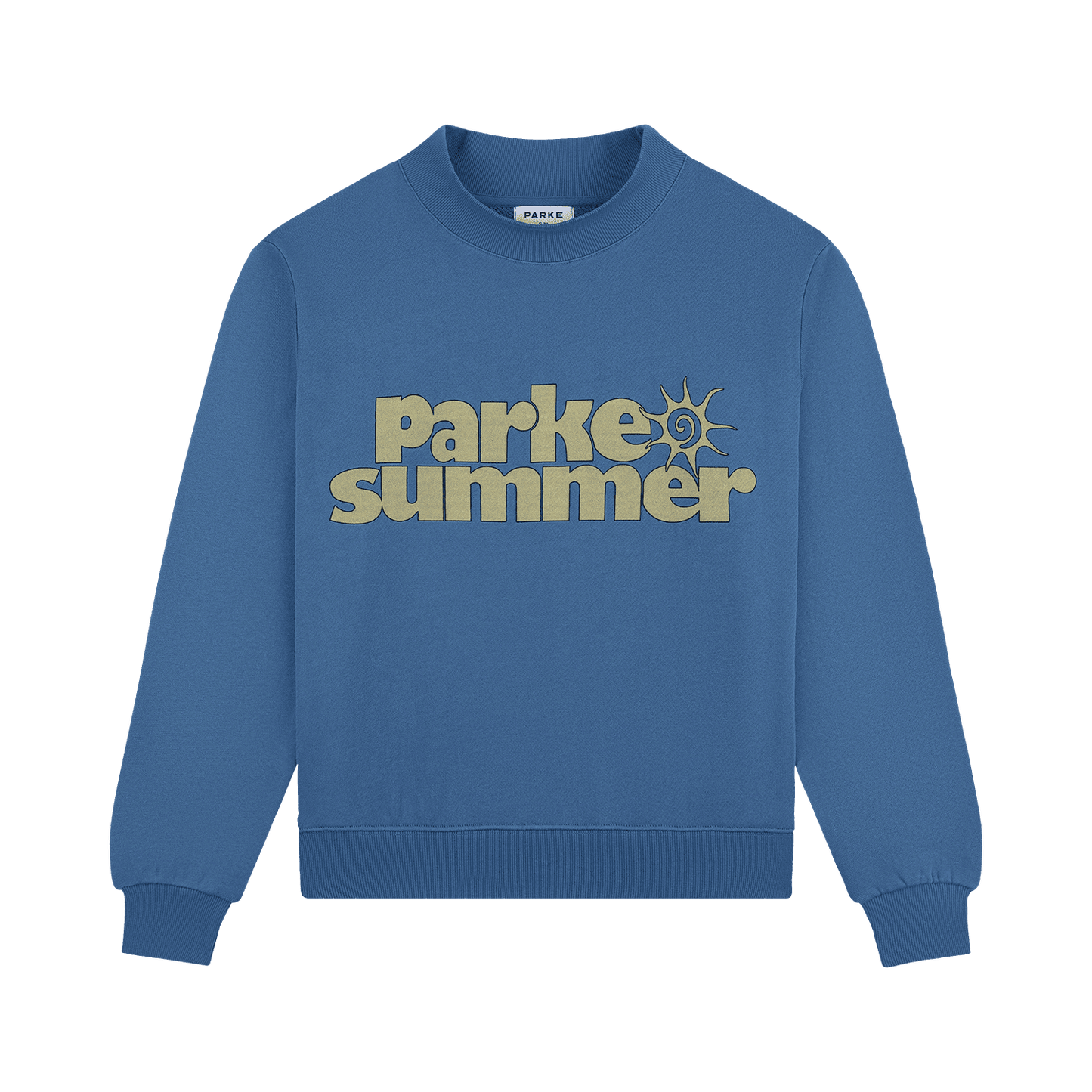 Graphic Mockneck - Washed Indigo