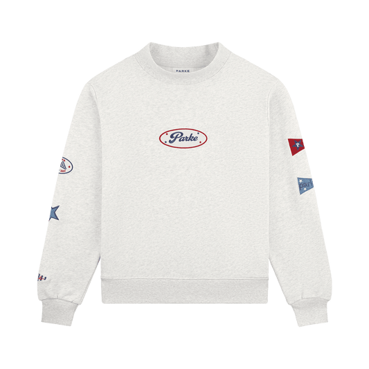 Flagship Mockneck - Heather Grey Patch