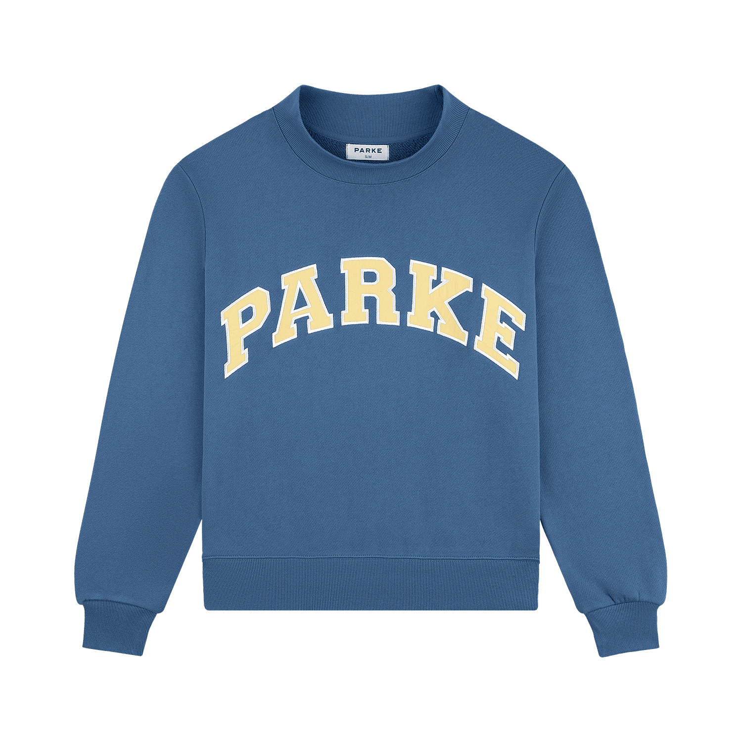 Varsity Mockneck - Washed Indigo + Peel