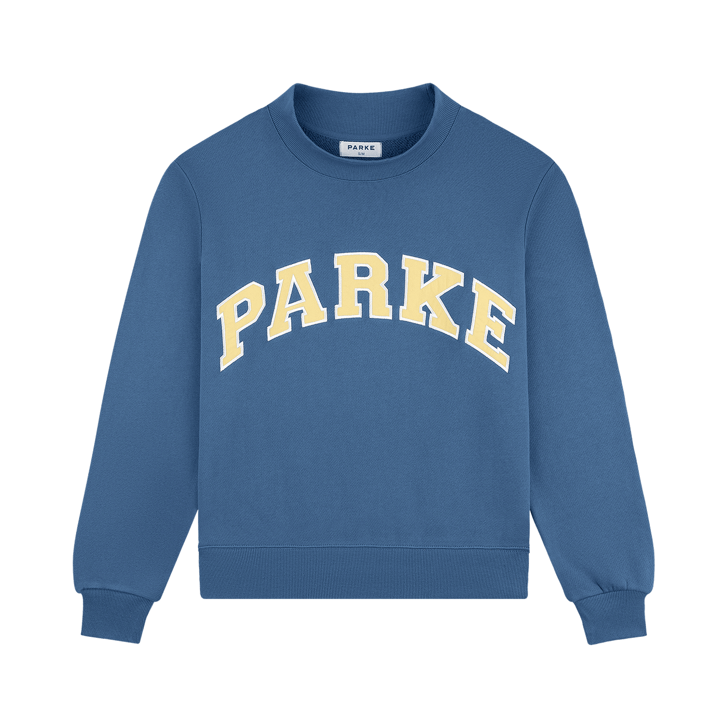 Varsity Mockneck - Washed Indigo + Peel