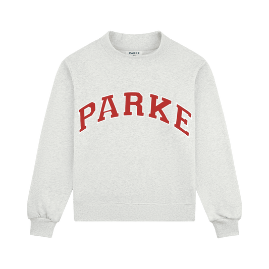 Sailboat Varsity Mockneck - Heather Grey + Sail