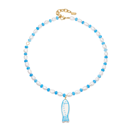 Beaded Fish Necklace - LT