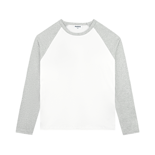 Raglan Long Sleeve T-Shirt - Grey