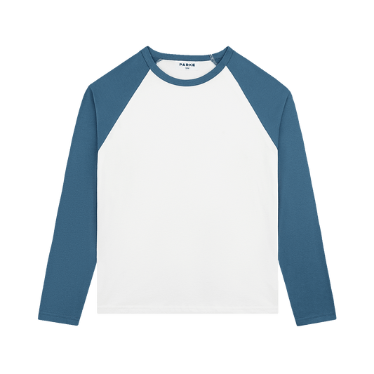 Raglan Long Sleeve T-Shirt - Bluestone
