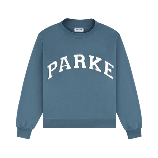 Varsity Mockneck - Bluestone