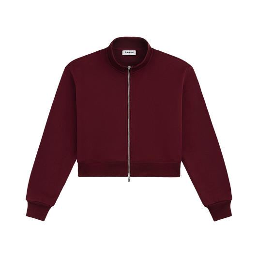 Zip Up Mockneck - Port