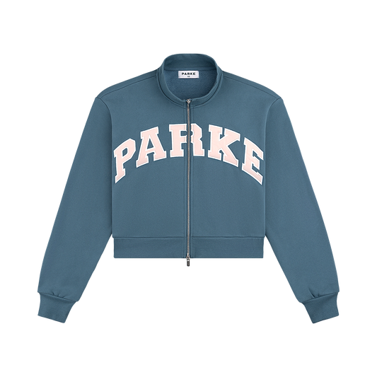 Zip Up Varsity Mockneck - Hudson
