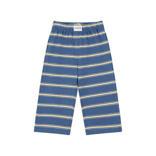 Kids Stripe Boxer Pants - Washed Indigo Stripe