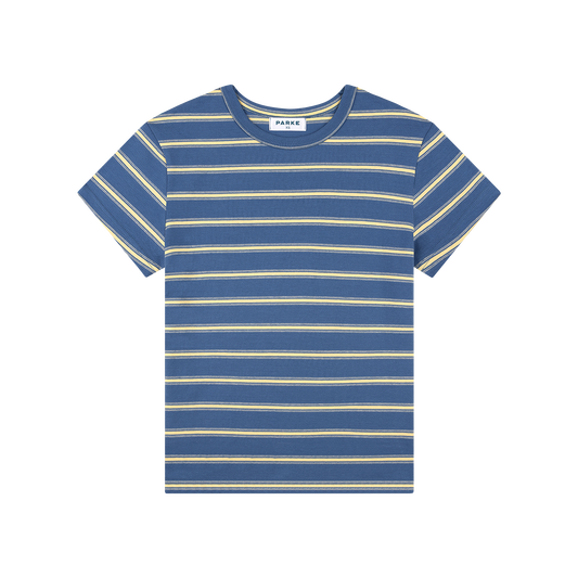 Striped T-Shirt - Washed Indigo Stripe