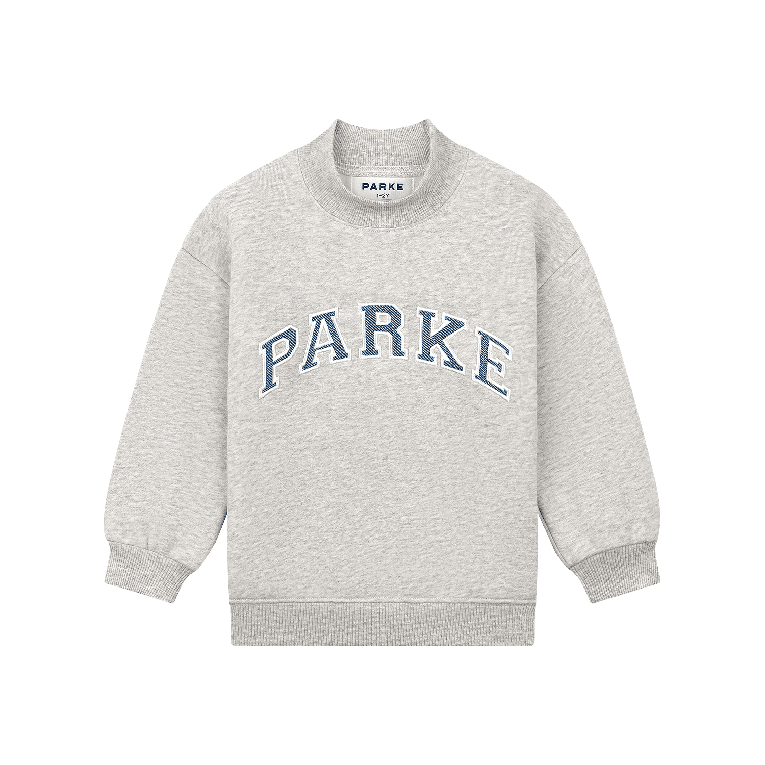 Kids Varsity Mockneck - Classic Grey + Vintage