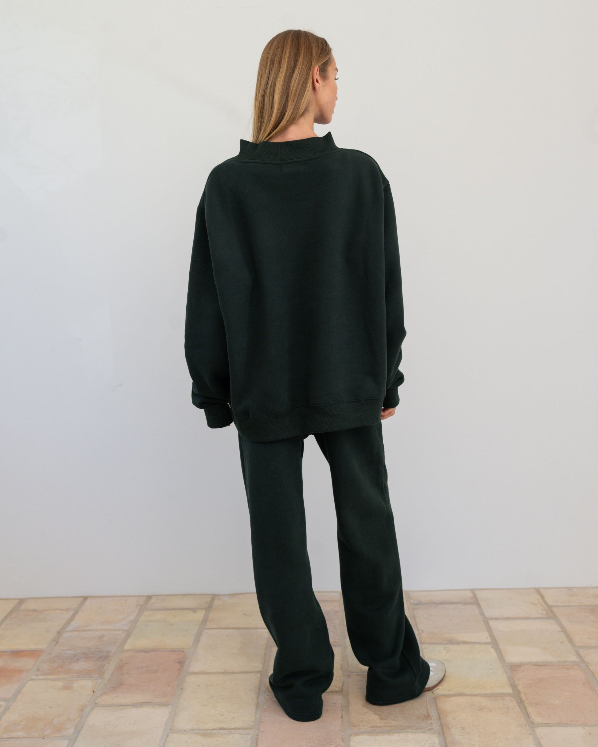 Varsity Mockneck - Forest