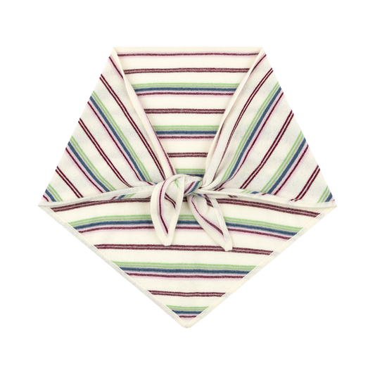 Triangle Scarf - Cream Stripe