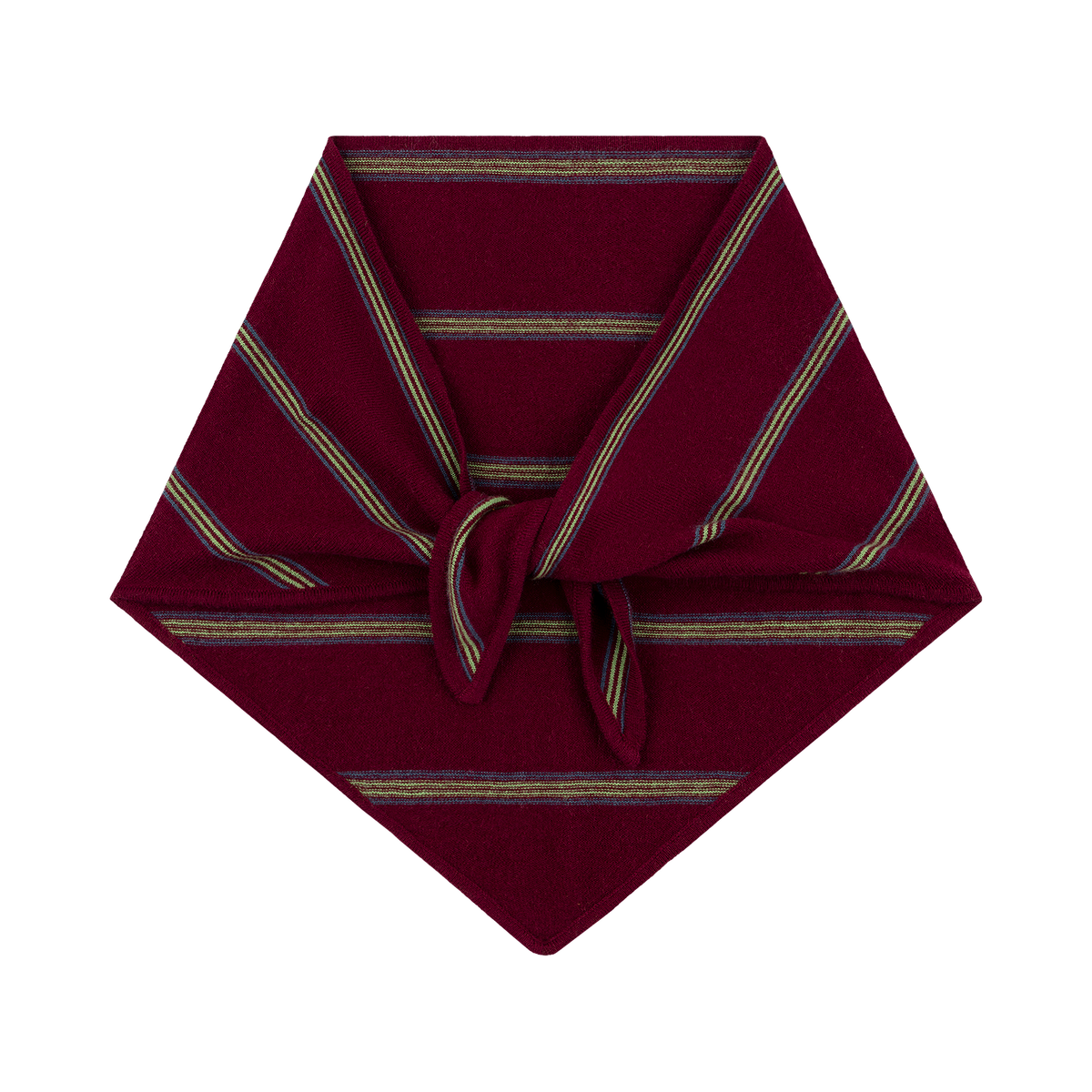 Triangle Scarf - Port Stripe