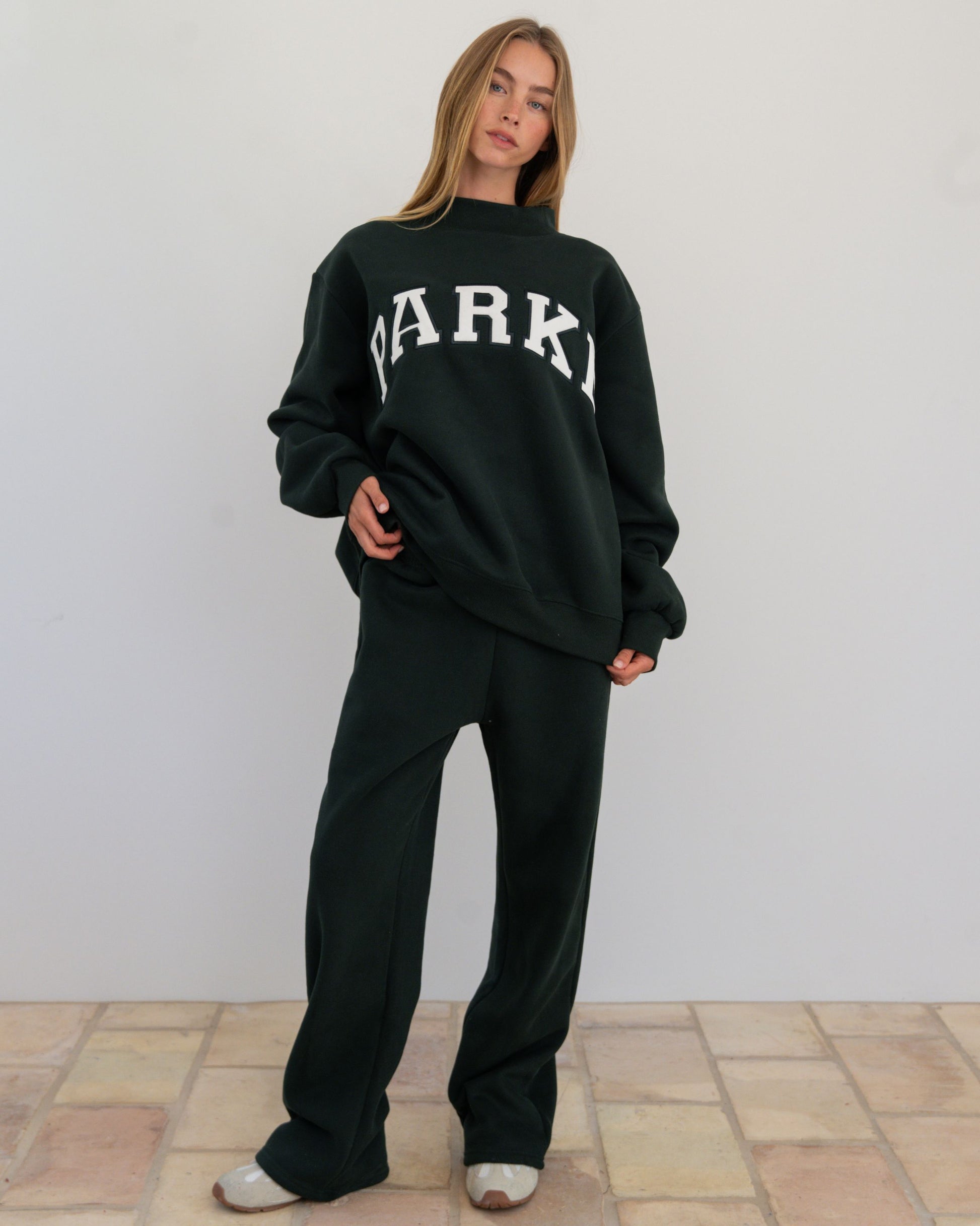 Varsity Mockneck - Forest