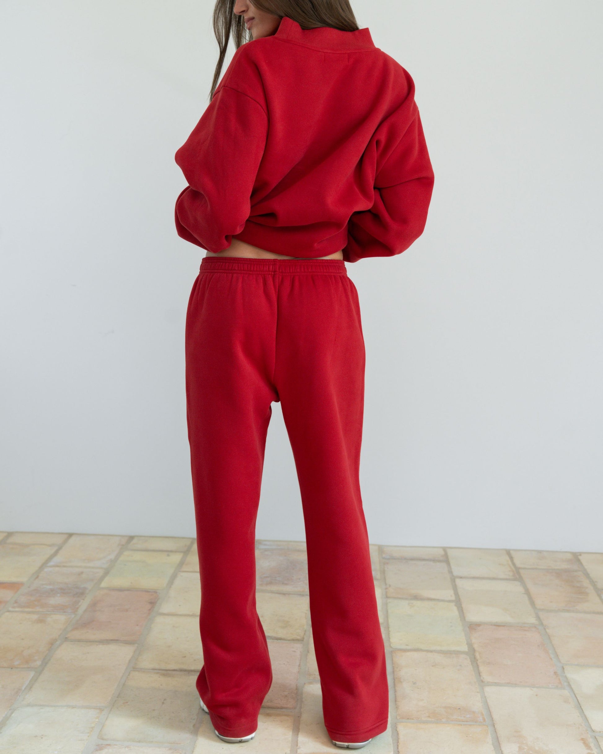 Boxer Sweatpants - Crimson