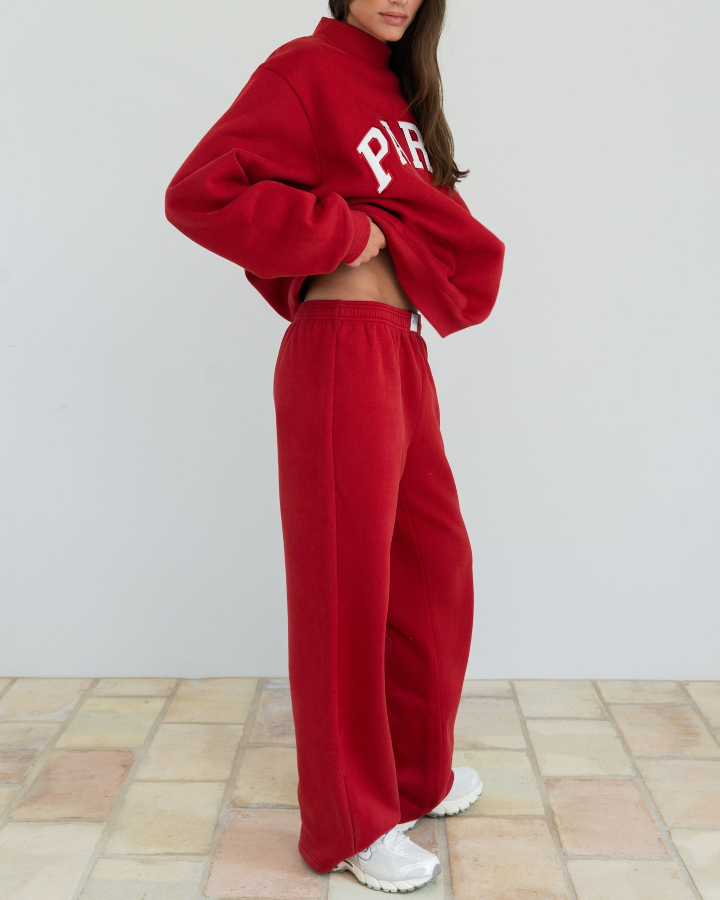 Boxer Sweatpants - Crimson