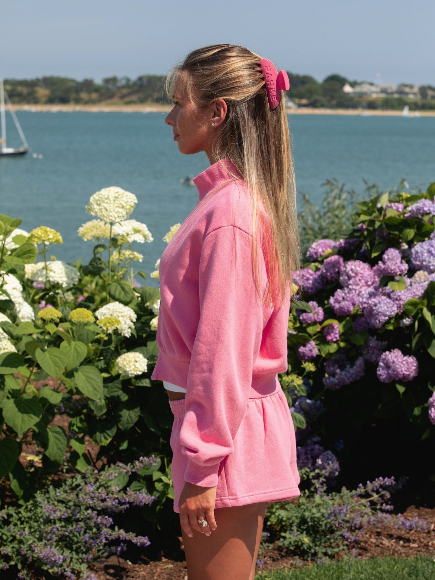 Zip Up Mockneck - Bloom