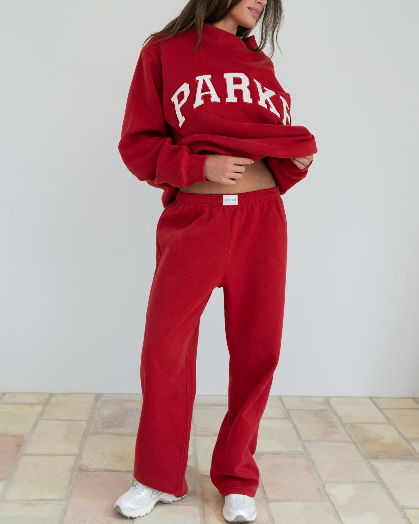 Boxer Sweatpants - Crimson