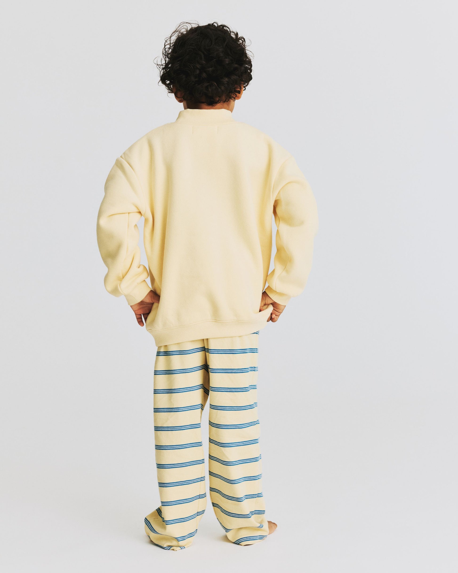 Kids Varsity Mockneck - Peel + Peel Stripe