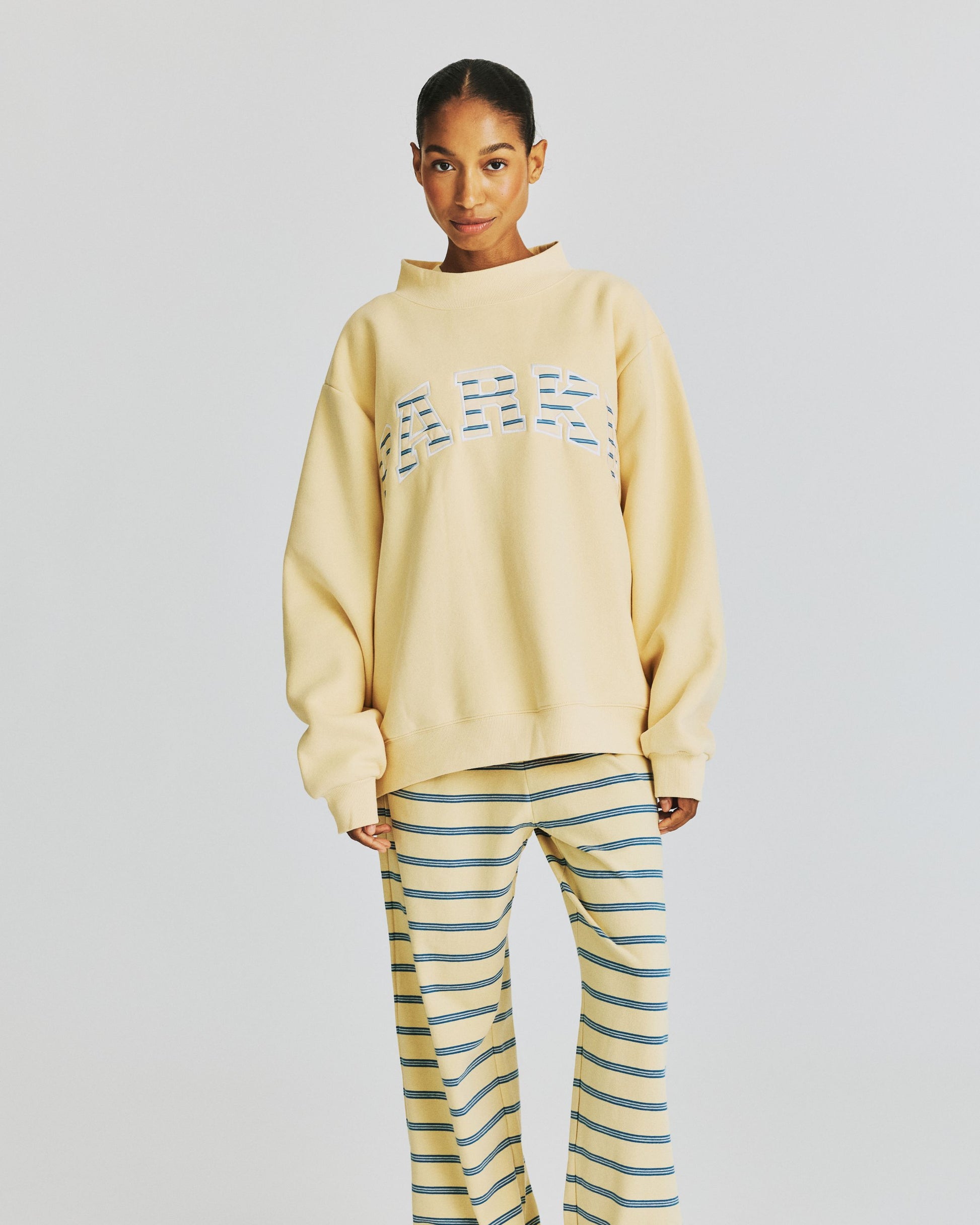 Varsity Mockneck - Peel + Peel Stripe