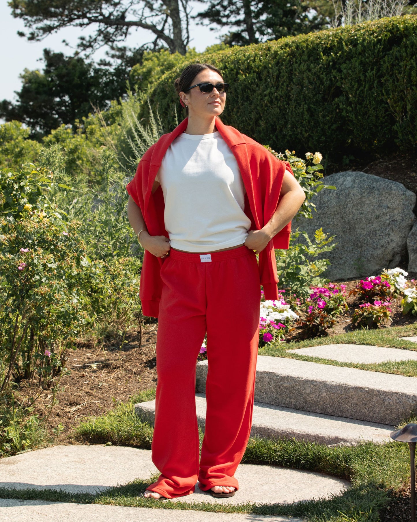 Boxer Sweatpants - Ruby