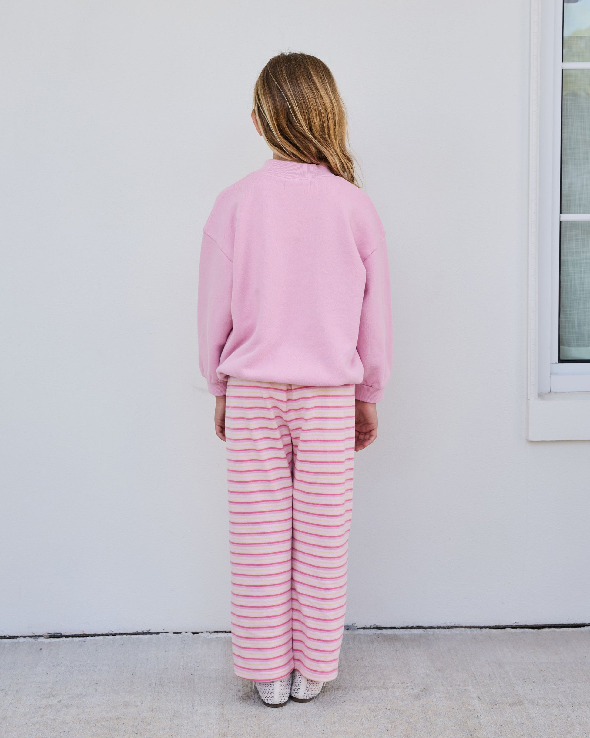 Kids  Varsity Mockneck - Sweetpea