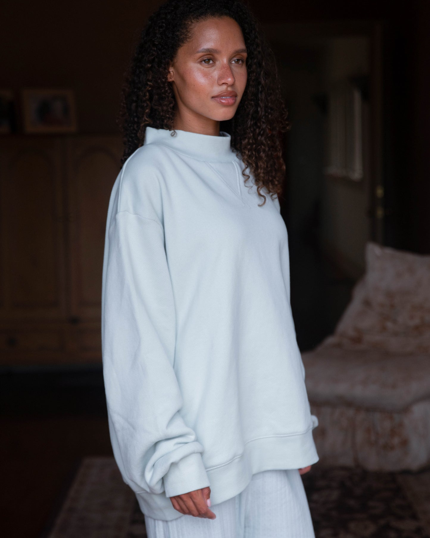 Bridal Classic Mockneck - Pale Blue