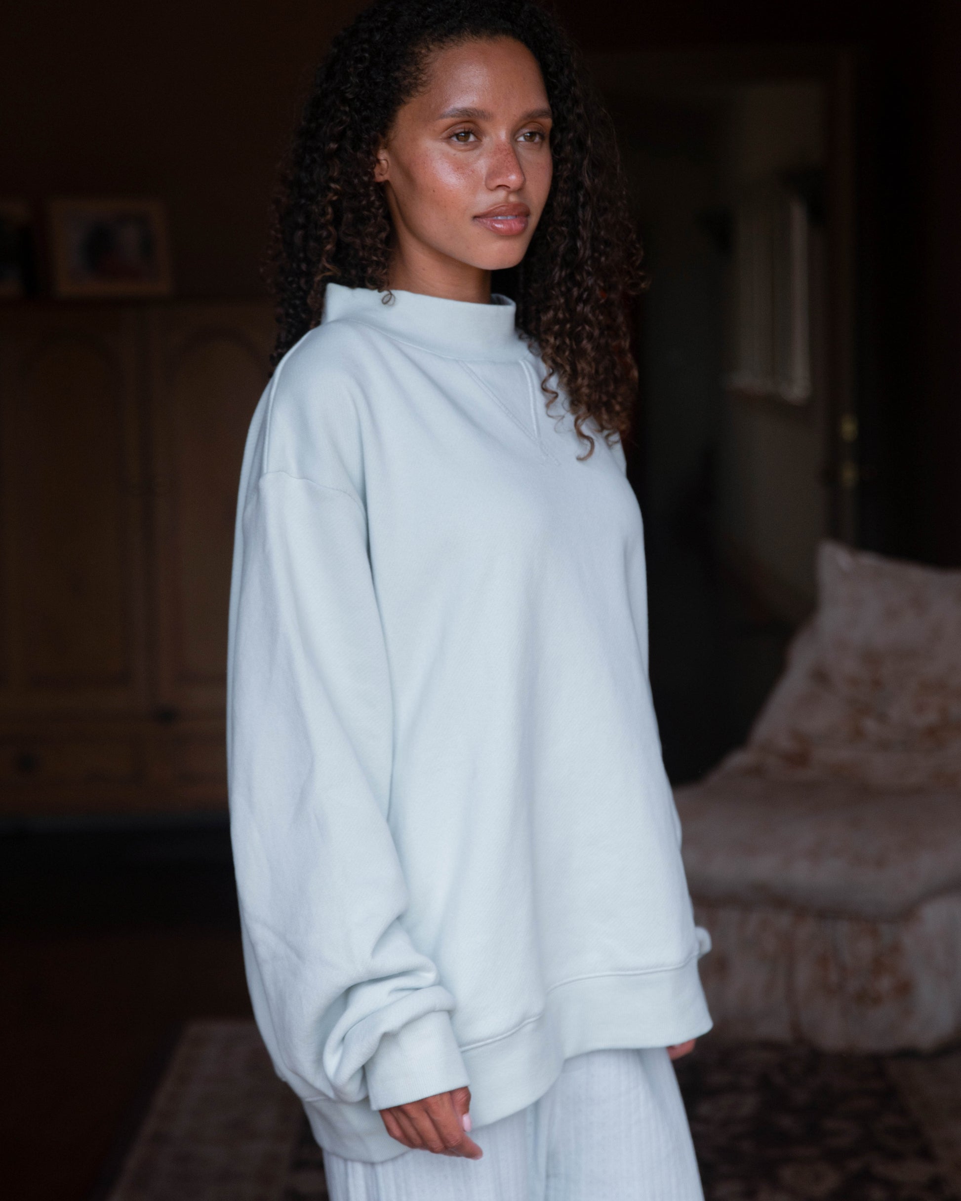 Bridal Classic Mockneck - Pale Blue