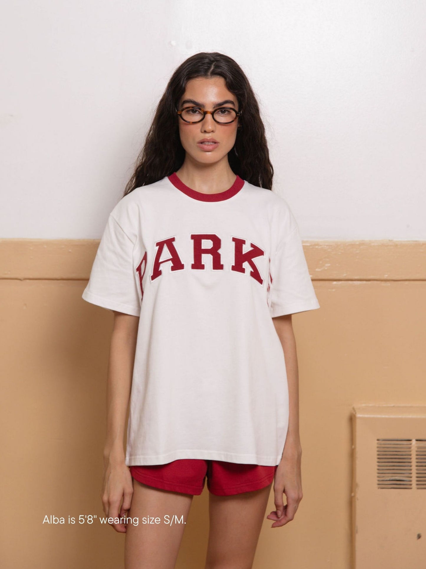 varsity tee -crimson