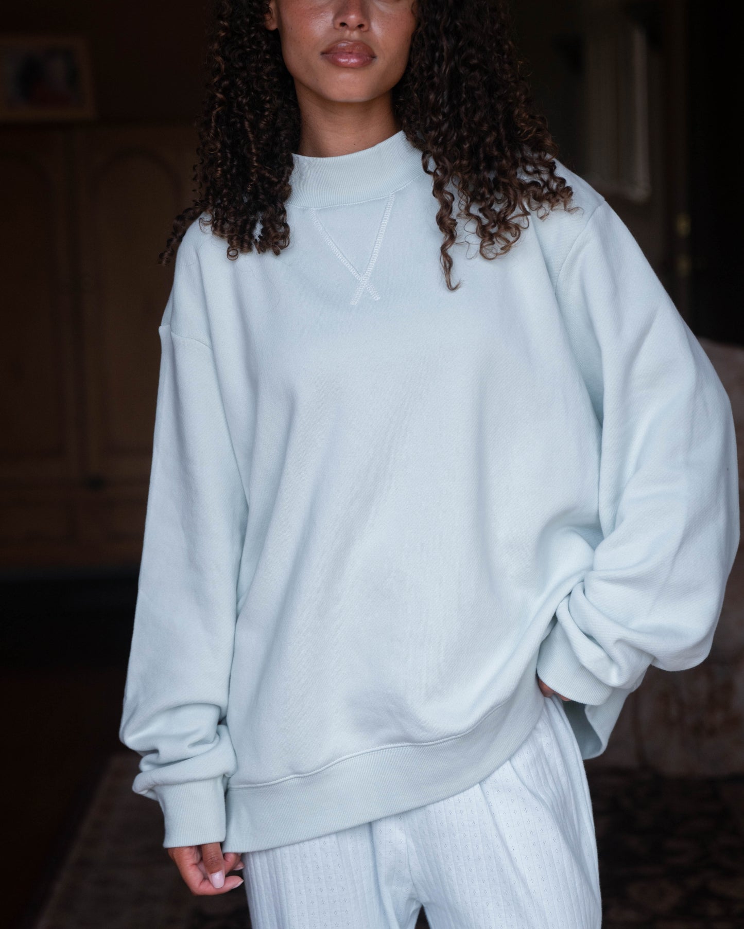 Bridal Classic Mockneck - Pale Blue