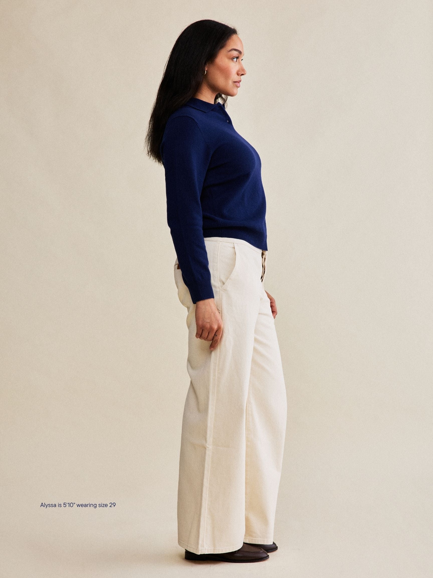 trouser jean -cream