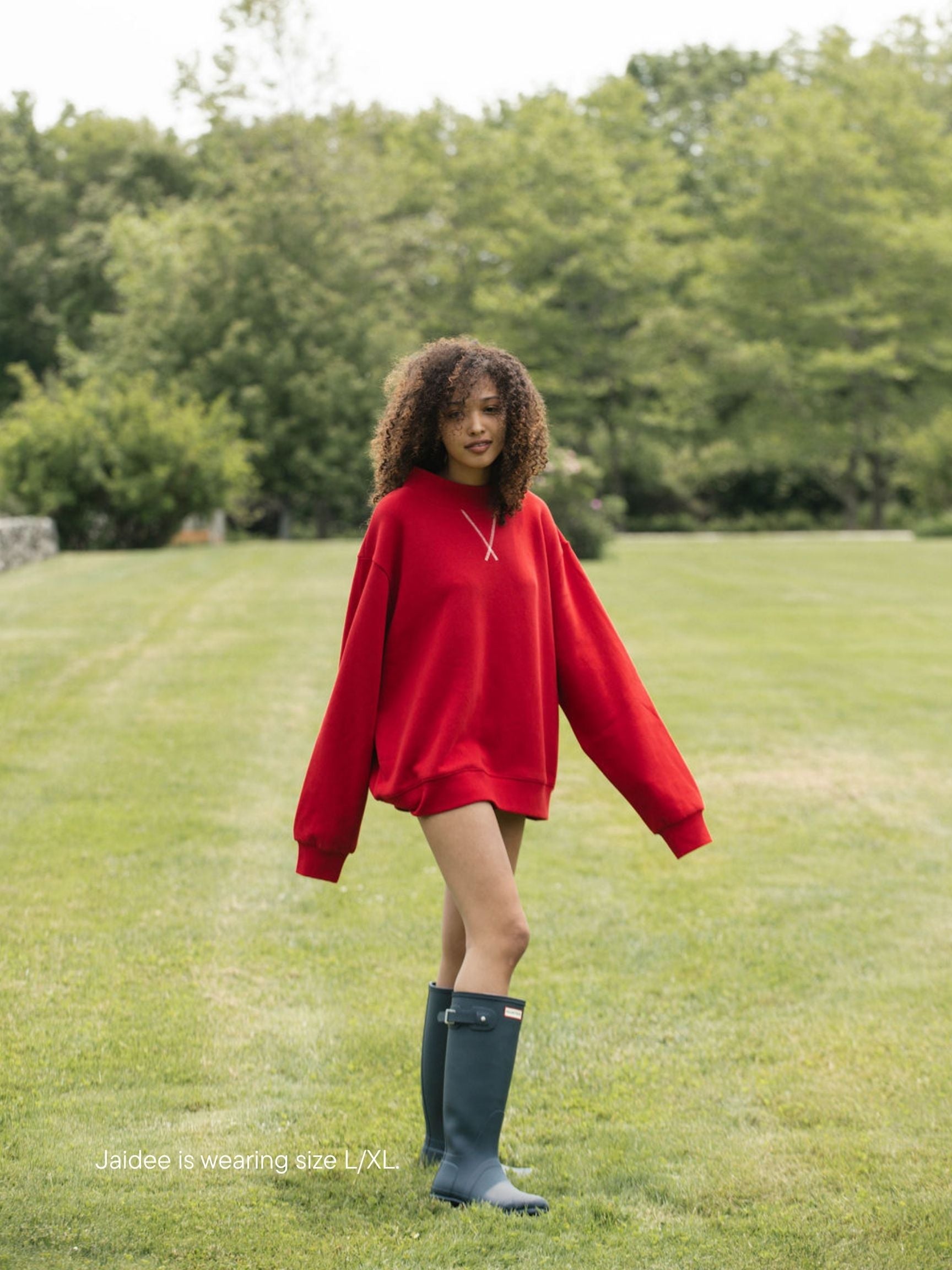 classic mockneck -firecracker
