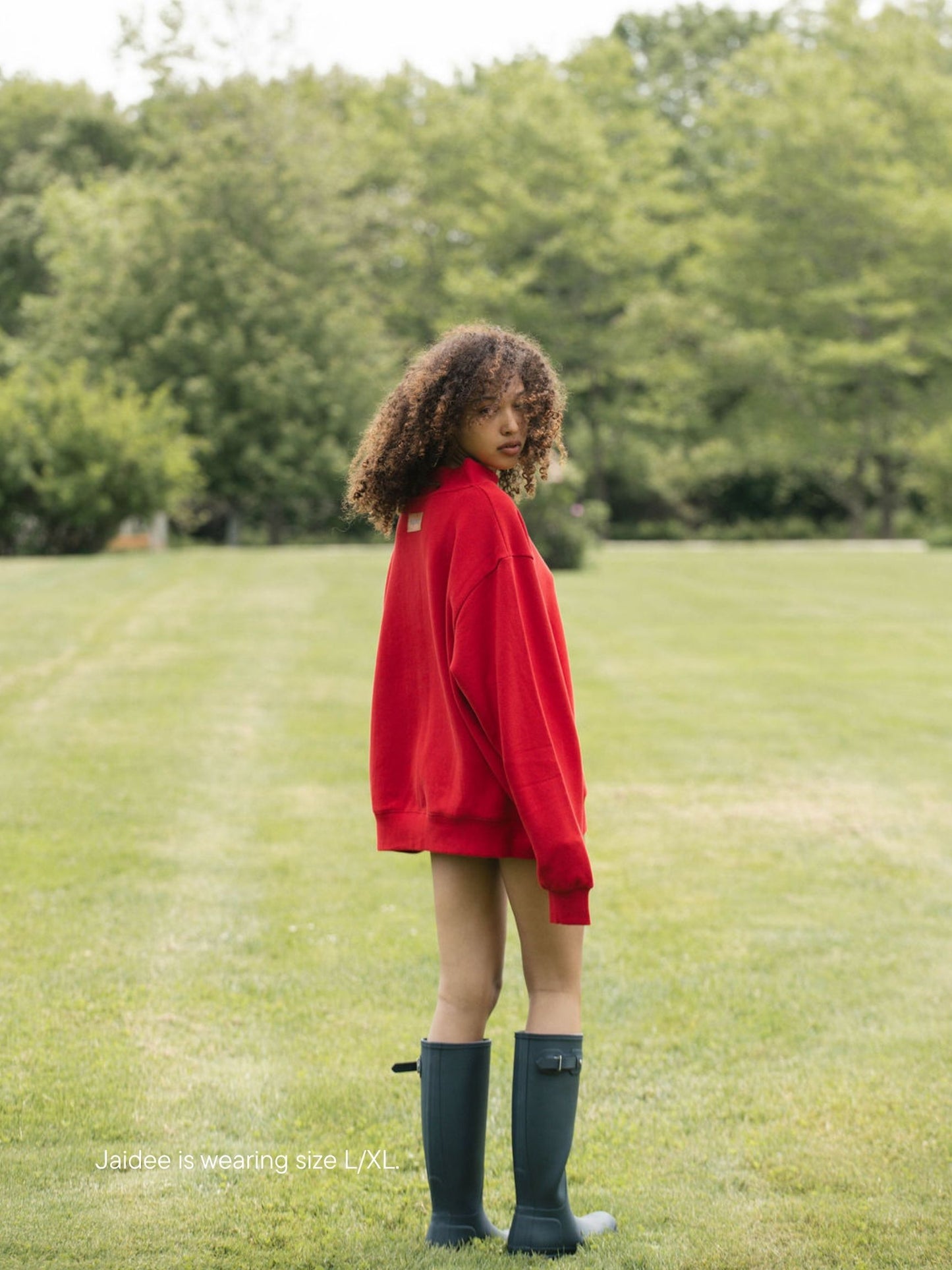 classic mockneck -firecracker