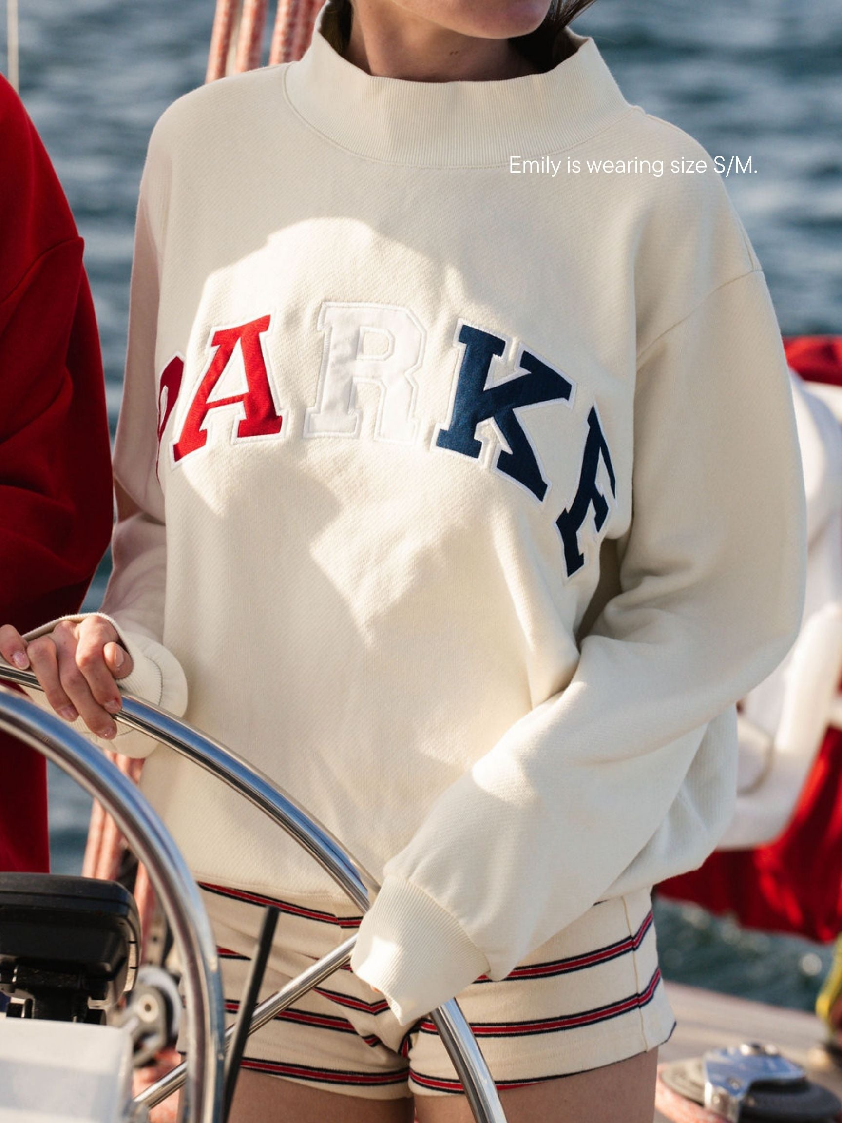 coastal varsity mockneck -coastal