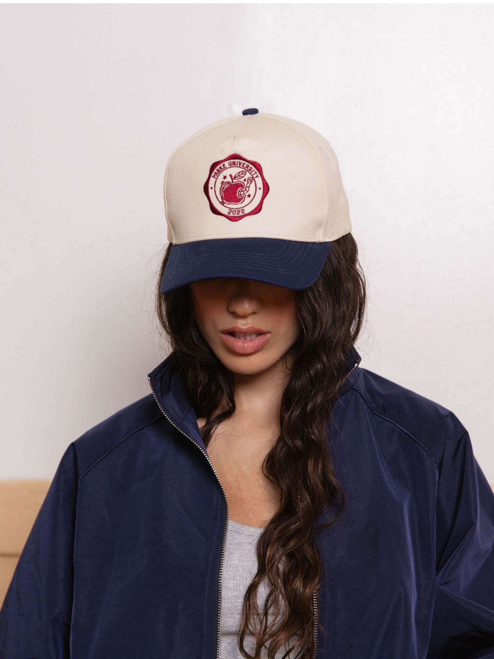 bookworm hat -navy