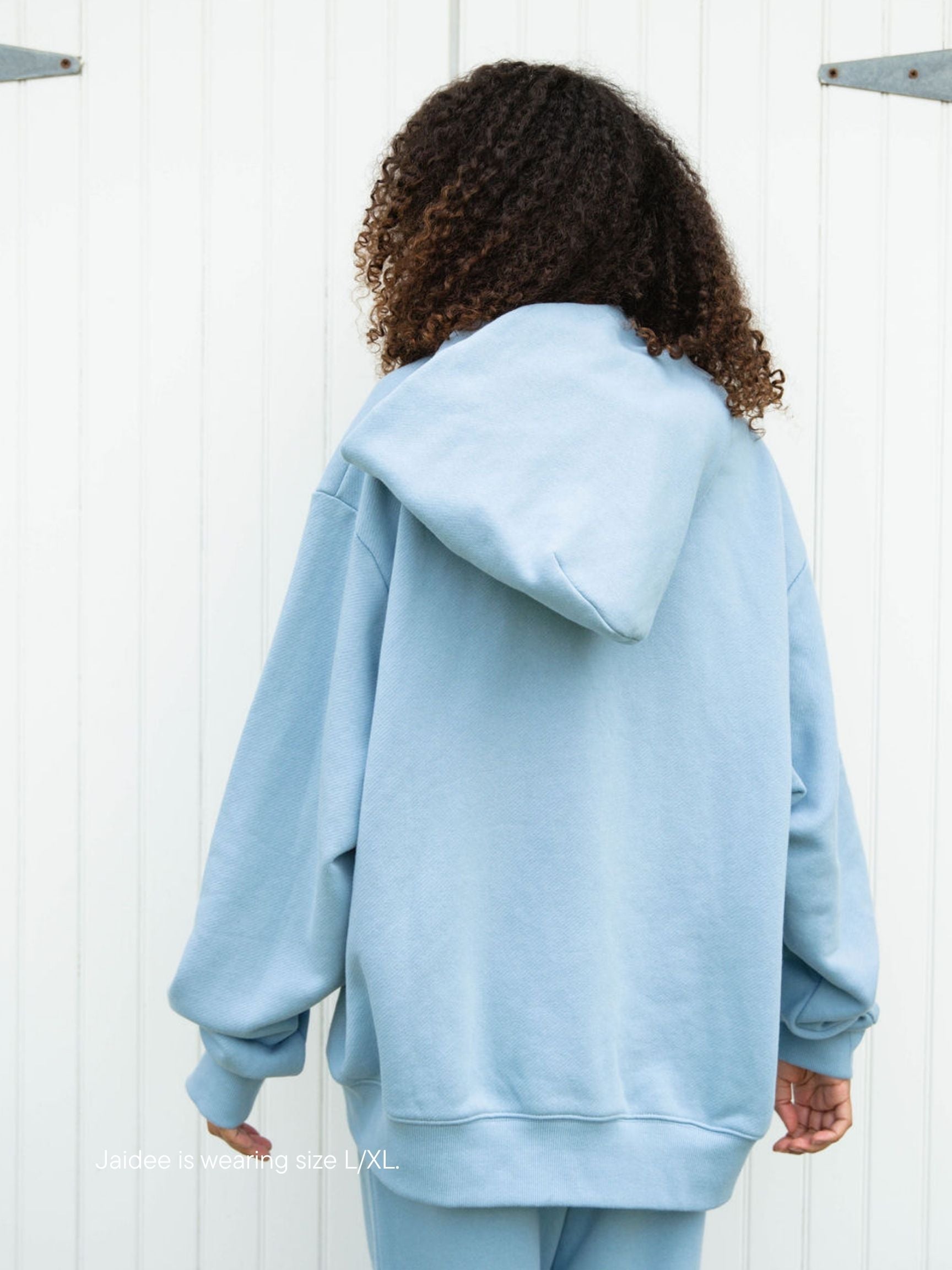 varsity star hoodie -sky + navy