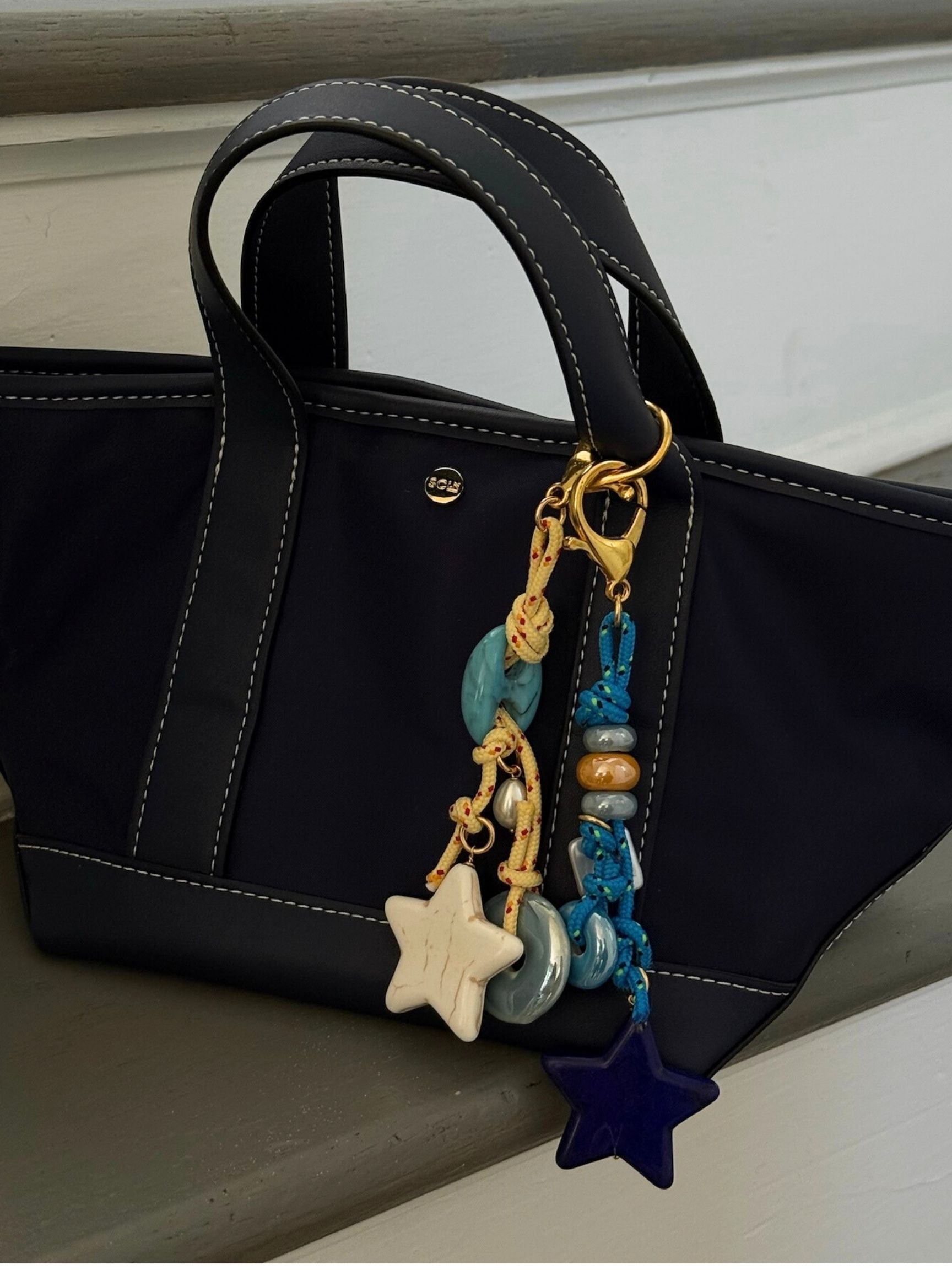 parke x timeless pearly keychain -maize