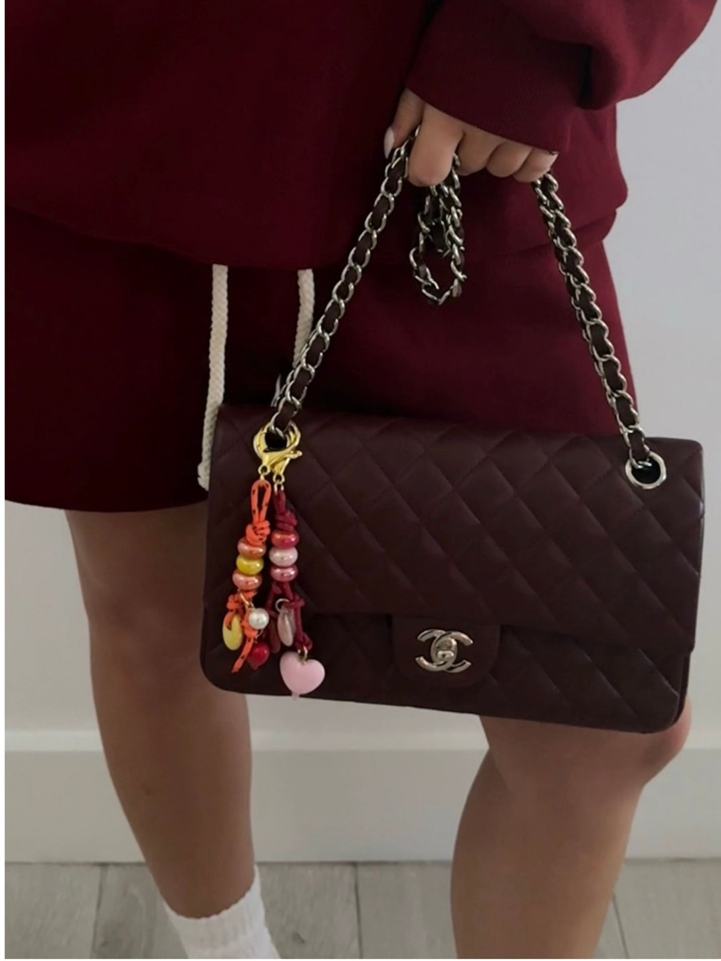 parke x timeless pearly keychain -amber